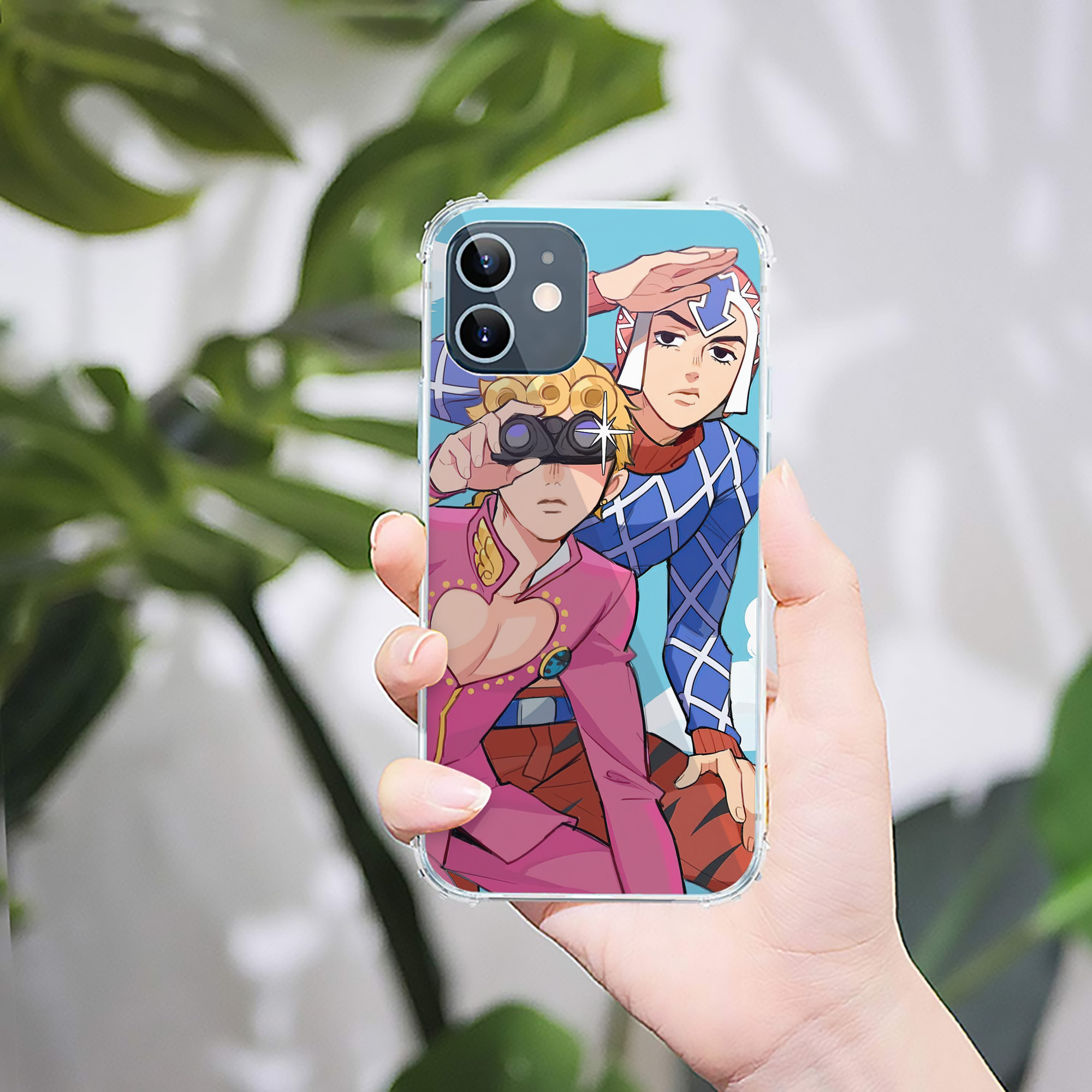 （画像用） ジョジョの奇妙な冒険 JoJo's Bizarre Adventure 【iPhone 12シリーズ対応】透明スマホケース（クリアソフトケース）
